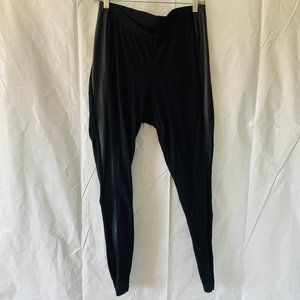 Torrid Leather Side Stripe Insert Black Leggings